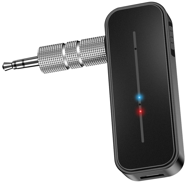 Supports Hands-Free Calls Portable Wireless Aux Music Adapter Transmitter Receiver with Mic