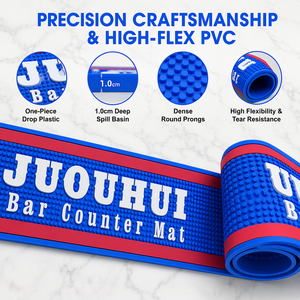 Tapete de Barra Personalizado de PVC OEM, Tapete Antideslizante y Antiderrames con Logotipo Moldeado para <span class=keywords><strong>Bar</strong></span> de Cócteles, <span class=keywords><strong>Bar</strong></span> de Cerveza, Pub, <span class=keywords><strong>Bar</strong></span> en Casa - Product Image 2