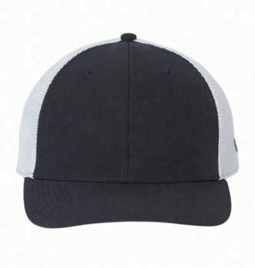 Hip Hop Striped Fitness Mesh Cap Flat Bill Trucker Cap With Puff Printing for Casual Outdoor & Travel Scenes - Product Image 3