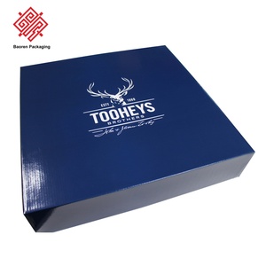 Caja de Empaque Azul Marino Baoren, Papel Recubierto de Alta Gama, Forma Rectangular, Cajas con Logotipo de Marca Personalizado para Pequeñas Empresas - Product Image 3