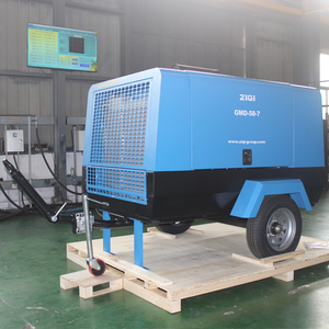 CE chứng nhận 58kw động cơ diesel di động điều khiển máy nén khí trục vít tiết kiệm năng lượng cho phun cát cố định 220V - Product Image 3