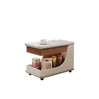 Table basse latérale mobile en bois massif de style moderne pour petit appartement thé et balcon meubles de maison salon