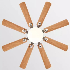 Vente en gros Fournisseur en Chine Lumière blanche noire Couleur de la carrosserie Ventilateur de plafond intelligent télécommandé de 58 pouces avec lumière - Product Image 4