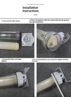 Cartouche filtrante à membrane d'ultrafiltration Socket, fibre PAN, filtration 0,01 μm, boîtier PP de qualité alimentaire, conserve les minéraux