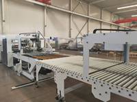 Machine plieuse-colleuse/agrafeuse de cartons automatique d'occasion, état quasi neuf (99%)