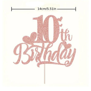 Glitter Happy <strong>18th</strong> <strong>Birthday</strong> Cake Topper Cheers to 18 Years <strong>Birthday</strong> <strong>Party</strong> <strong>Decorations</strong> for <strong>Birthday</strong> Anniversary <strong>Party</strong> Supplies - Product Image 4