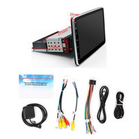 Hikity — lecteur multimédia rétractable de voiture, autoradio, avec système android, 9/10 pouces, 1 simple 2 din, audio stéréo, gps, de haute qualité