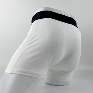 Calzoncillos bóxer de punto para hombre, transpirables, ecológicos, antiestáticos, de secado rápido, de cintura media, con cinturilla negra, de elastano/poliéster. - Product Image 5