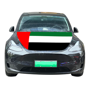 Funda para Capó de Coche con Bandera Nacional de los Emiratos Árabes Unidos, Funda para Motor de Coche con Bandera, Venta Directa de Fábrica, Tela de Poliéster - Product Image 2