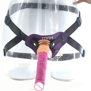 FAAK Strap on <b>Dildo</b> for Couples Pegging Men Long Realistic Silicone <b>Dildo</b> Harness Sex Toy Strapon Couple love Lesbian Sex Tool - Product Image 1