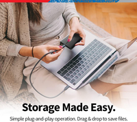 قرص صلب خارجي محمول جديد من كانفيو بسعة 4 تيرابايت، مقاس 2.5 بوصة، USB 3.0، طراز HDTB540XK3CA