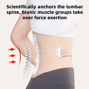 Supporto Lombare Sportivo Ultra Sottile Regolabile a Doppia Trazione, Cintura di Supporto per Schiena e <span class=keywords><strong>Vita</strong></span>, Leggera e Traspirante con Logo - Product Image 2