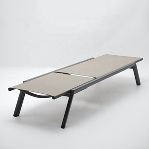 Chaise longue <span class=keywords><strong>de</strong></span> jardin et <span class=keywords><strong>de</strong></span> plage pliable en tissu Teslin, imperméable et à séchage rapide, respirante, confortable et simple - Product Image 2