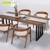 Meubles de maison, table basse et chaises en bois massif modernes pour restaurant, salon, cuisine, salle à manger