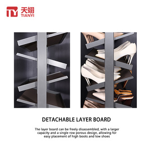 Công suất lớn xoay Giày rack360 ° xoay Giày tổ chức tủ - Product Image 4