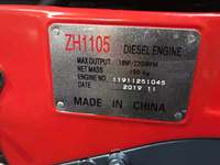 Moteur de pompe à eau minière Tengka 18HP Diesel ZH1105 monocylindre refroidi par eau 4 temps, démarrage électrique/à manivelle, certifié CE