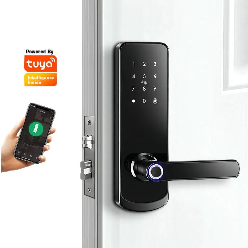 Keyless Tuya TTlock finger print lock gate security intelligent electronic fingerprint digital smart door locks