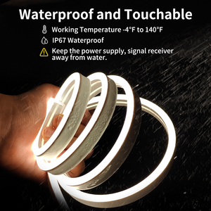 Feican Ngoài Trời Neon Dải Ánh Sáng Dual-Màu <span class=keywords><strong>LED</strong></span> 3000K-6000K USB Kết Nối 24V Nhựa Cơ Thể Điều Khiển Bằng Giọng Nói Chế Độ Cho Trang Trí - Product Image 3