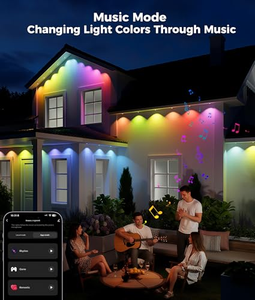 Promotion : Éclairage LED extérieur permanent IP68 étanche pour Noël, idéal pour la décoration des avant-toits et l'aménagement paysager - Product Image 5