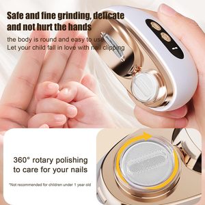 Mini <span class=keywords><strong>coupe</strong></span>-ongles électrique pour bébé avec lame en acier inoxydable et large ouverture de mâchoire, recharge USB, faible bruit pour les ongles des doigts - Product Image 4