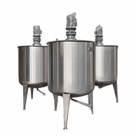 Cuve de mélange à double enveloppe de 1000L-5000L avec agitateur pour le mélange de résines chimiques en usine
