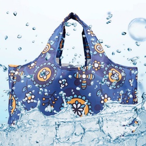 Eco-friendly Fashion Custom Reusable Recycled Rpet Waterproof Polyester Foldable Shoulder <b>Shopping</b> <b>Bags</b> - Product Image 6