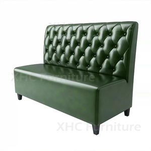 Oferta Especial: Conjunto de Asientos de Estilo Americano Clásico para Restaurante, Cafetería, Bar, <span class=keywords><strong>Bistro</strong></span>, con Sillas Tapizadas en Cuero y Mesa Cuadrada de Madera - Product Image 1