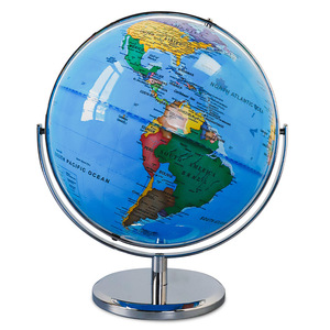 Globe rotatif universel de 32 cm, revêtement PVC, étanche, carte du monde éducative, support métallique pour l'apprentissage en classe - Product Image 1