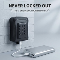 Boîte à clés intelligente Bilixo K01, étanche IP65, antivol, en acier inoxydable et aluminium, déverrouillage par mot de passe, compatible avec l'application Tuya TTlock