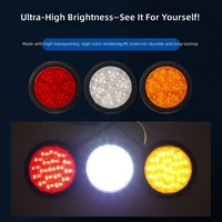 Vente en gros – Nouvelle arrivée : Feu arrière LED 12V en plastique de haute qualité, 4 pouces, pour remorque, remplacement de feux stop et clignotants, modèle camion REC-008