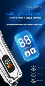 Tondeuse Électrique Filaire pour Barbier avec Chargeur, Lames en Acier Inoxydable, Batterie Li-ion, Lavable, pour Soins des Animaux et Hommes - Product Image 3