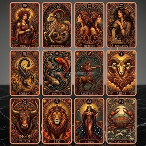 Barra de Cobre de 5oz al por Mayor, 12 Signos <span class=keywords><strong>del</strong></span> Zodíaco Personificados, Lingote de Cobre Puro 999 para Regalo de Cumpleaños o Colección - Product Image 1