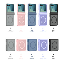 Étui de téléphone anti-chute magnétique robuste en TPU+PC pliable personnalisé avec effet mat premium pour Samsung Z Flip 5 6 7 8