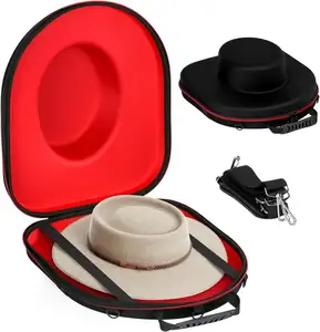 قبعة من فوم إيفا مخصصة حافظة صلبة للسفر حافظة قبعة لحمل إيفا حقيبة واقية مستديرة لعبة البيسبول مزودة بسحّاب