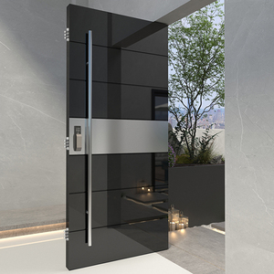 Villa Porte de sécurité en acier au design moderne Porte d'entrée en acier personnalisée Porte en acier de haute qualité pour <span class=keywords><strong>pivot</strong></span> principal - Product Image 6