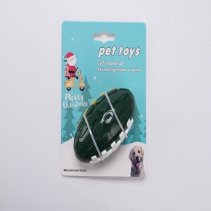 Juguete de Rugby para Perros de TPR con Sonido, Personalizable con Logotipo, Bicolor, de Alta Elasticidad, Textura Rugosa, para Limpieza de Dientes Molares, Venta al por Mayor - Product Image 5