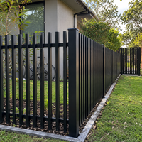 Système complet de portail coulissant et de portail piétonnier en aluminium sur mesure pour villa, jardin, livraison directe d'usine