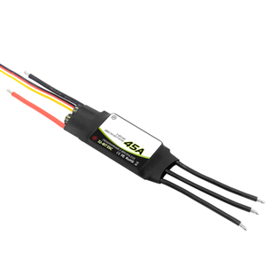 Controlador de velocidad sin escobillas 45A ESC SBEC G2 2-6S Lipo con BEC de 5V/4A XT60 programable para aviones RC, drones FPV de ala fija. - Product Image 4