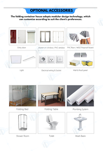 บ้านแบบถอดออกได้พับได้บ้านภาชนะบรรจุแบบขยายได้ห้องโดยสารกลางแจ้งหรูหรา - Product Image 5