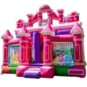 2019新花粉色儿童充气宫殿城堡/商业充气充气城堡