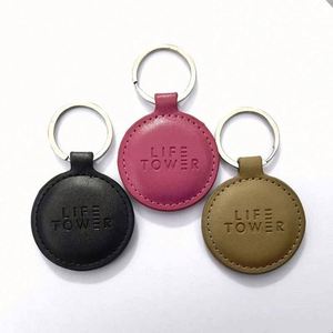 High Quality Colorful <b>Blank</b> Keychain PU Key <b>Ring</b> Customizable logo Pu Leather Car Key Chain - Product Image 1