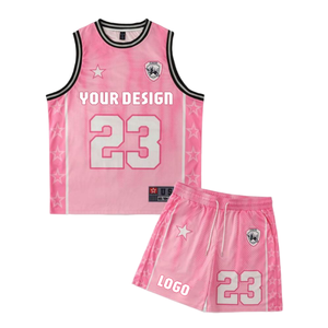 Tank Top Fitness Pink 2-Piece Preppy Unisex Y2K dengan Grafis Cetak Heat-Transfer, Bernapas, Cepat Kering, dan Personalisasi Streetwear - Product Image 1