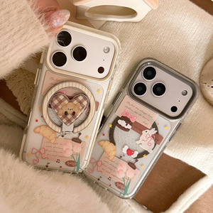 Funda magnética con forma <span class=keywords><strong>de</strong></span> cuerno para <span class=keywords><strong>iPhone</strong></span> 17 16, transparente, <span class=keywords><strong>de</strong></span> dibujos animados, creativa, suave, estilo caricatura, para <span class=keywords><strong>iPhone</strong></span> 15 14 13 12 - Product Image 4