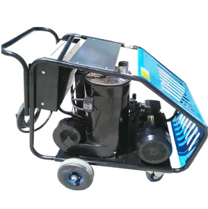 2900PSI200bar5.5KW 15LPM dizel isıtma ağır yağ leke mekanik ekipman yenileme sıcak su yüksek basınçlı temizleme makinesi