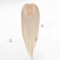 Cheveux de luxe Remy petite base Mono Top dentelle avant indétectable argent cheveux Topper