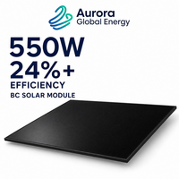 Module photovoltaïque monocristallin BC de 550W-660W avec une efficacité supérieure pour les projets solaires sur toiture et au sol