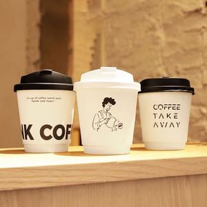 Best Selling 8/12/16oz Clean Leak-poof High-end Insulated Double Wall Paper <b>Cup</b> Beverage <b>Cups</b> - Product Image 1
