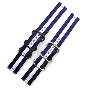 Đa màu Nylon vải cổ tay xem ban nhạc xem dây đeo vòng đeo tay - Product Image 6