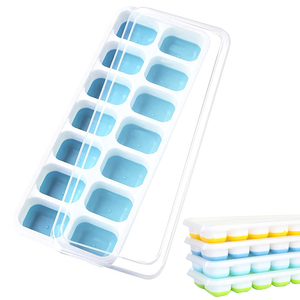 Vendedor on-line moda popular produto colorido, seguro, casa, bar, festa, gelo, bandejas com tampa, <span class=keywords><strong>mini</strong></span> molde de cubo de gelo - Product Image 2