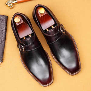 Zapatos Brogue de Cuero Vacuno de Caoba de Alta Calidad para Hombre, Estilo Vintage, Formales de Negocios, Impermeables, Antideslizantes, con Costuras Intrincadas, para Oficina - Product Image 2